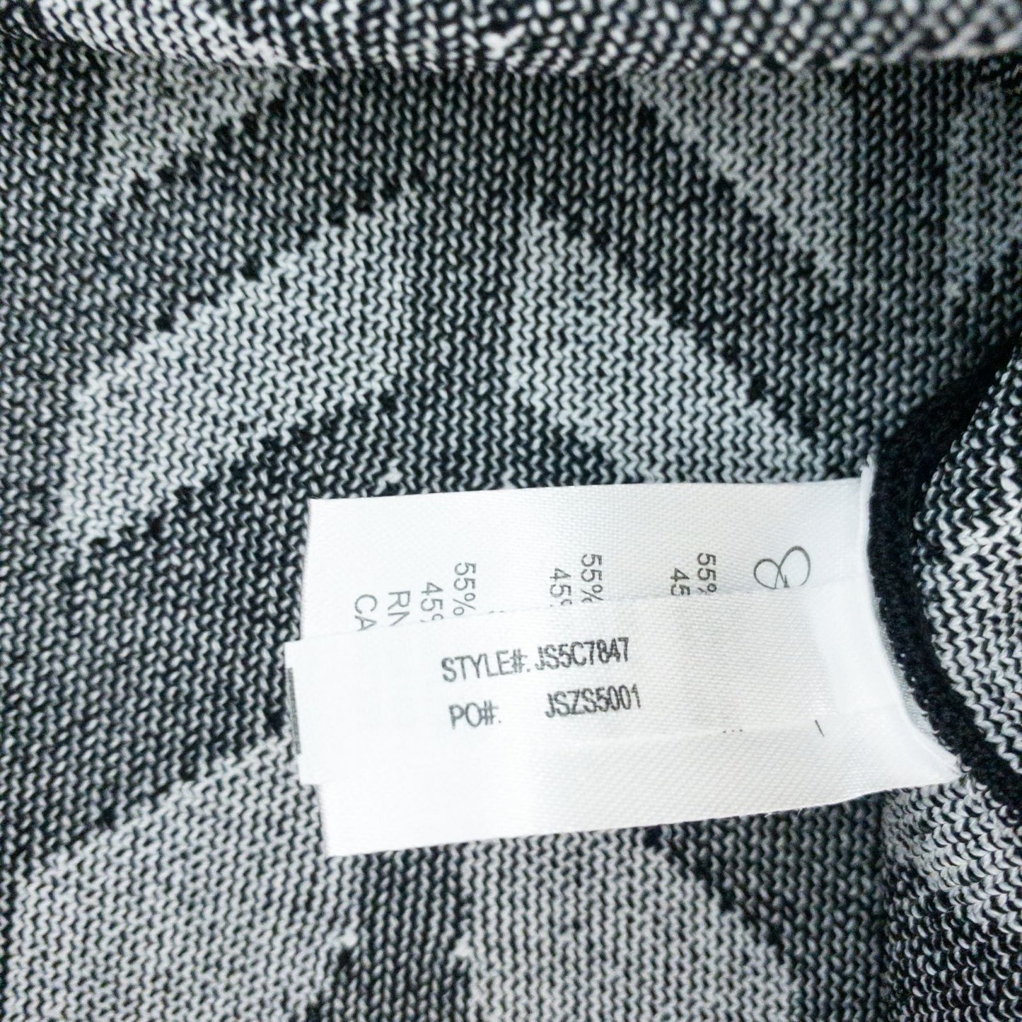 Jessica Simpson black knit fit and flare dress with short sleeves and flared skirt image 15