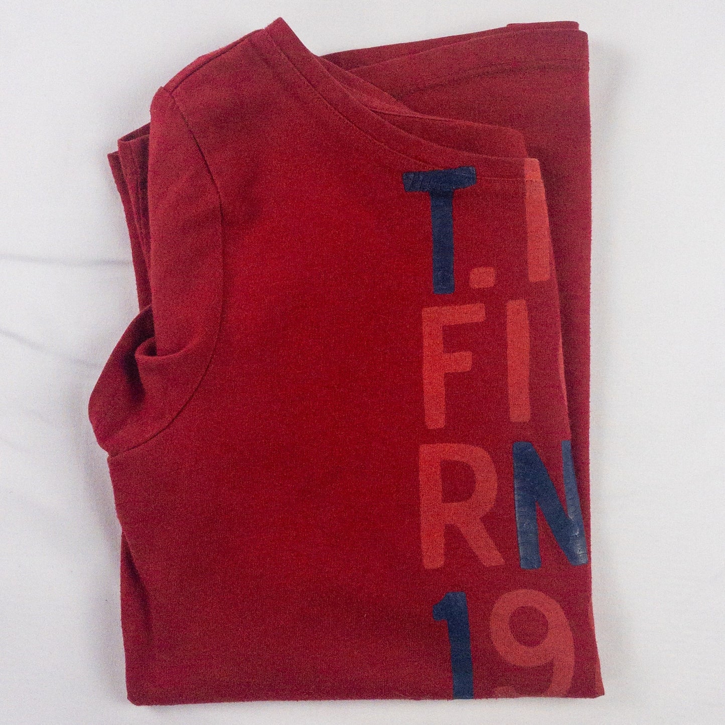 Tommy Hilfiger Red Graphic Tee Womens Small