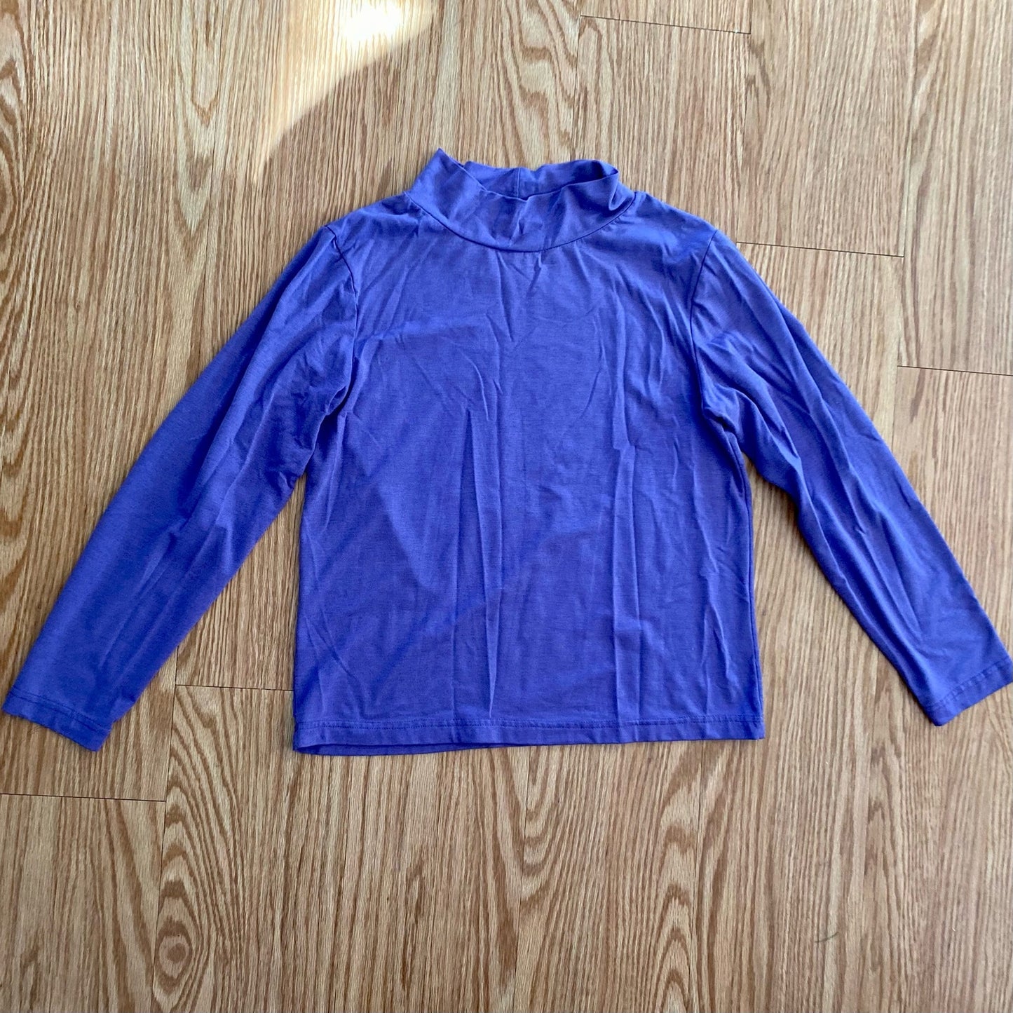 Vintage Y2K Purple Long Sleeve Pullover Turtleneck Top Womens Small