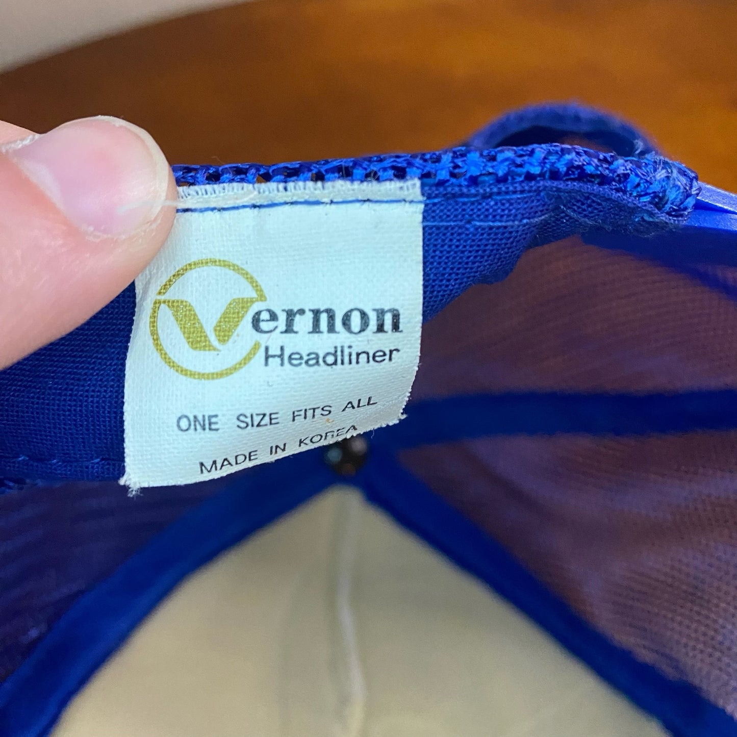 Vernon Burris Electric Indiana Vintage Blue Trucker Hat Unisex Mens One Size