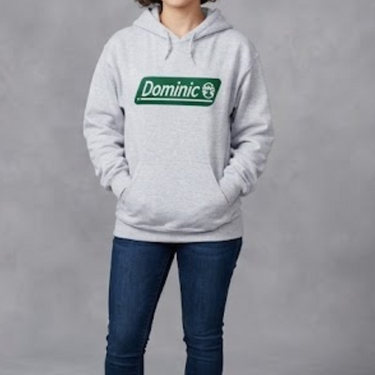 Out of Order Dominic FikeGray Green Solid Hoodie Womens Small