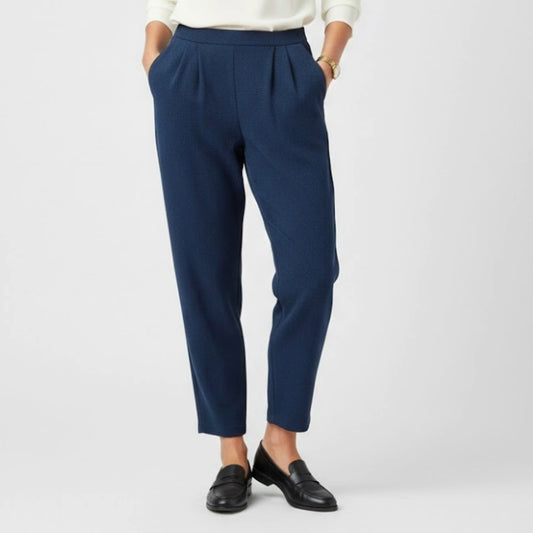 St. John Basics Santana Knit Black Straight Leg Dress Pants Womens 4 FLAW