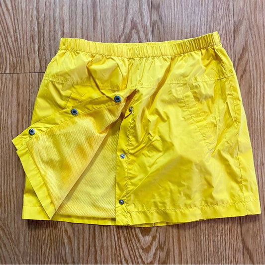 Forever 21 Yellow Raincoat Mini Skirt Y2K Style Womens Medium