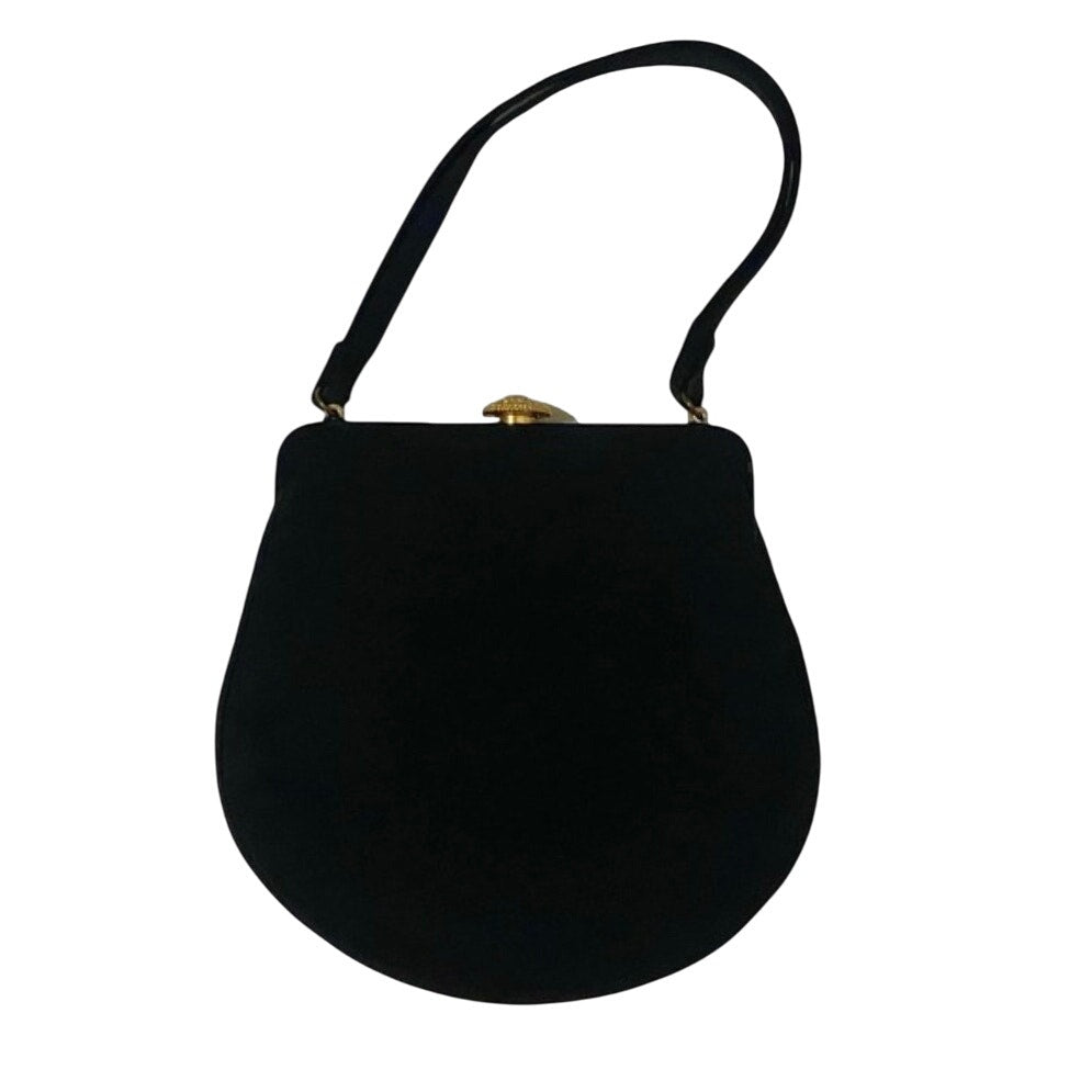 Bonwit Teller Magid Vintage Black Satin Evening Purse & Coin Bag