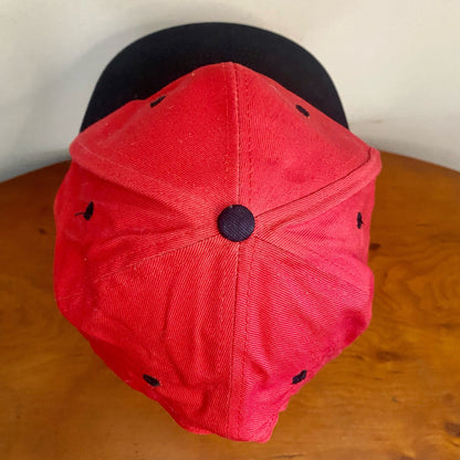 Stewart Seeds Red Adjustable Snapback IN-DE Baseball Hat Unisex Mens One Size