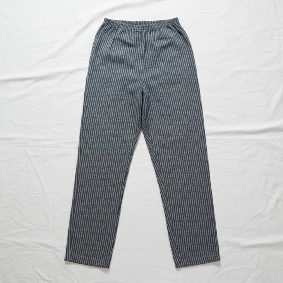 Kellwood Company Black Gray Striped Slim Pants Womens 4