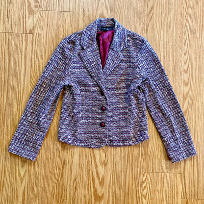 Chinese Laundry Vintage Pink Striped Knit Blazer Womens XXSmall