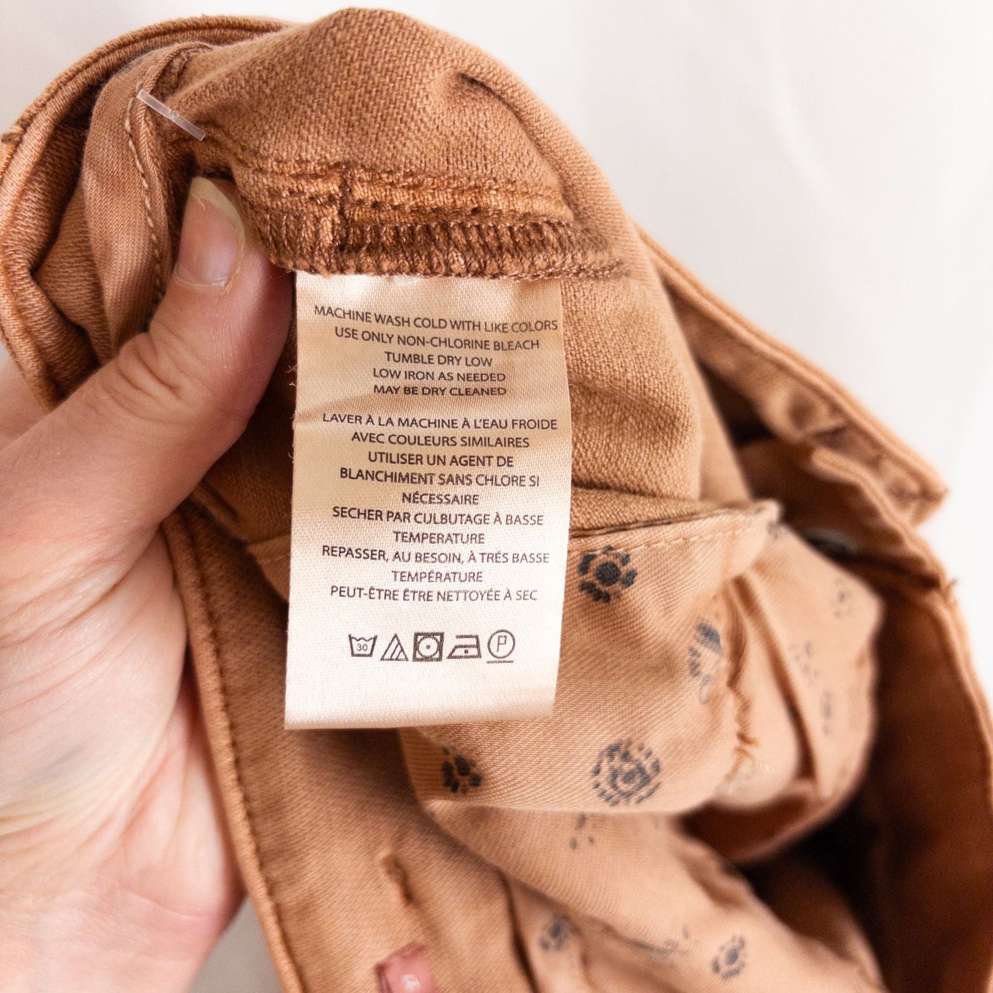 Anthropologie Pilcro pink brown terra cotta pants with button fly and side pockets image 9