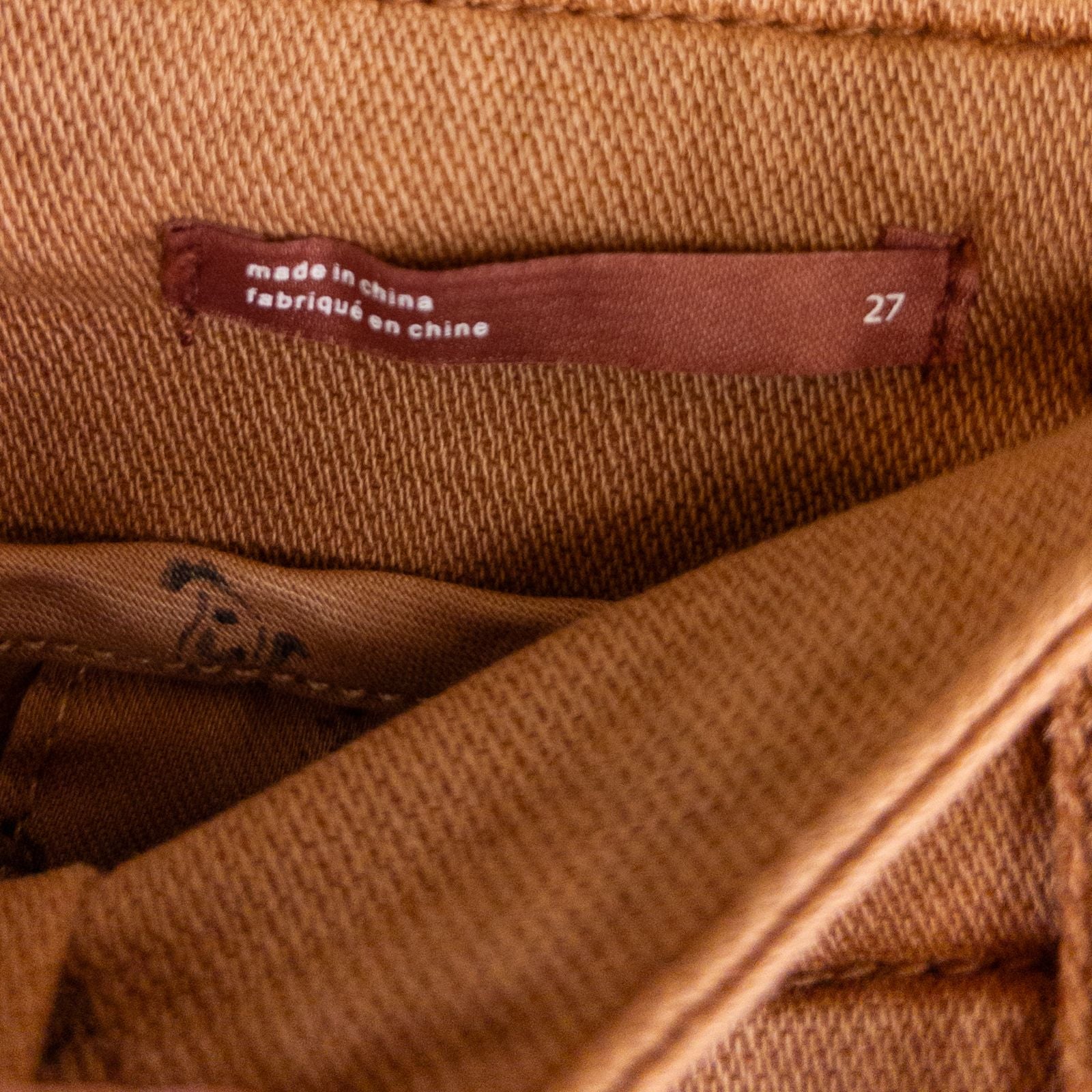 Anthropologie Pilcro pink brown terra cotta pants with button fly and side pockets image 8