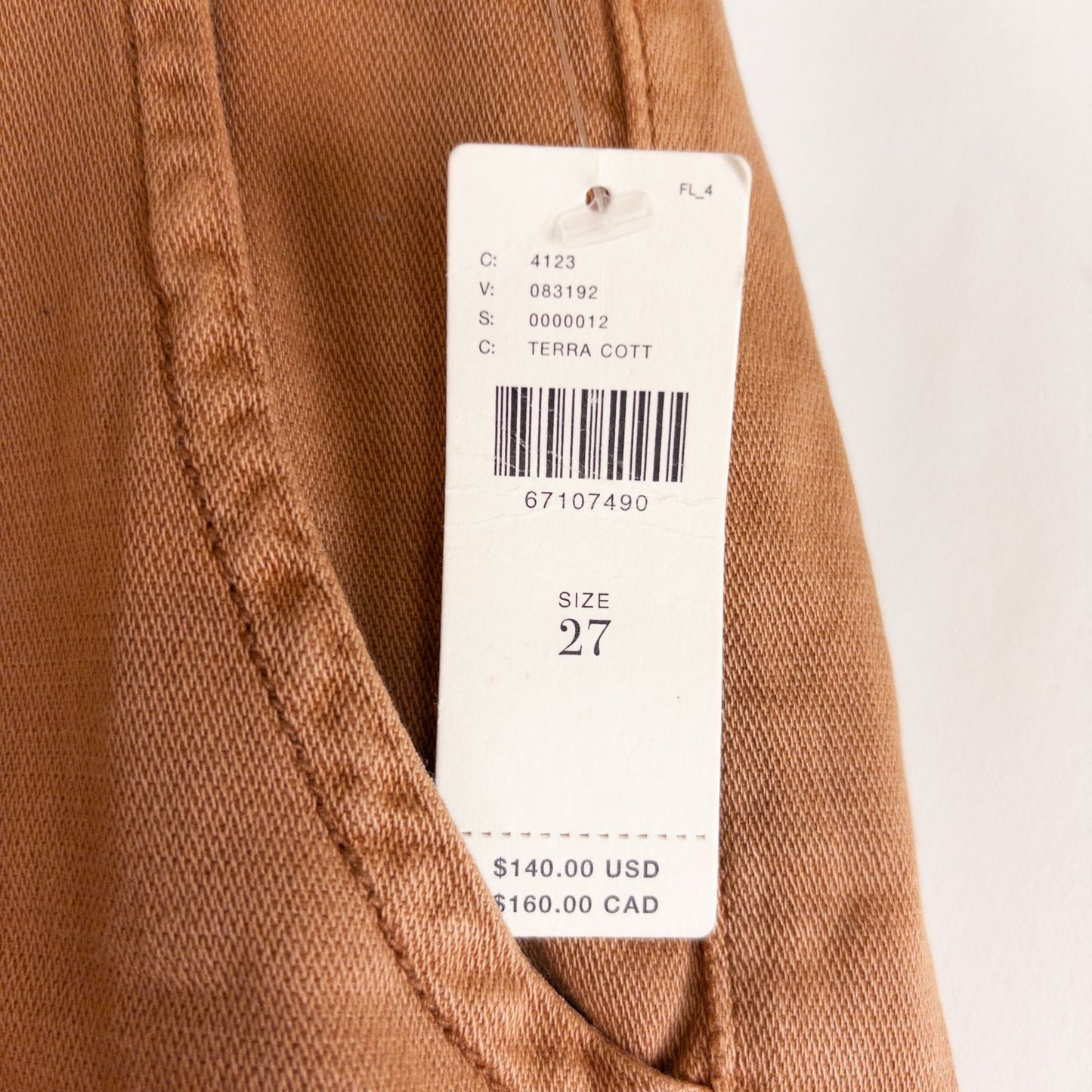 Anthropologie Pilcro pink brown terra cotta pants with button fly and side pockets image 12