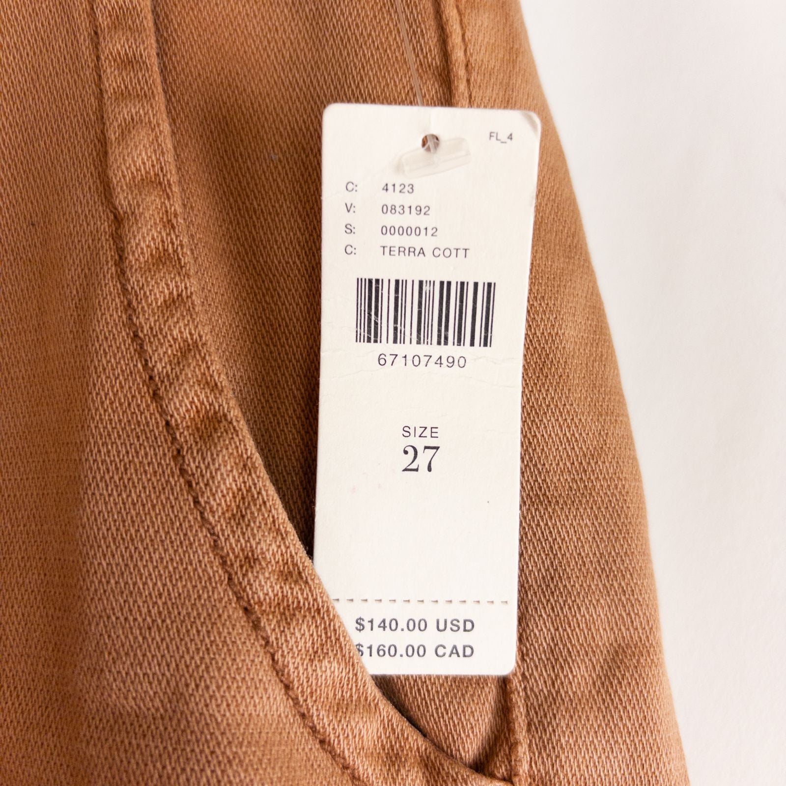 Anthropologie Pilcro pink brown terra cotta pants with button fly and side pockets image 12