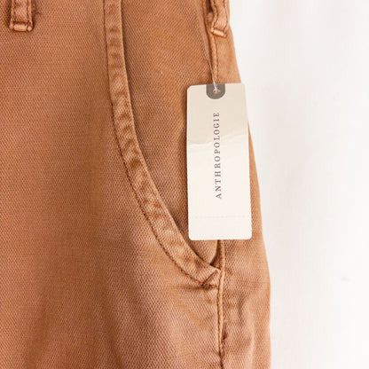Anthropologie Pilcro pink brown terra cotta pants with button fly and side pockets image 11