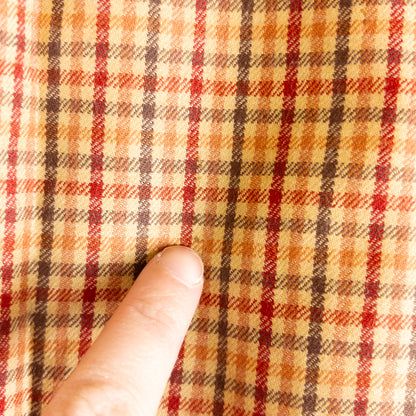 Laura Ashley Orange Red Plaid Skirt Womens Small / Medium