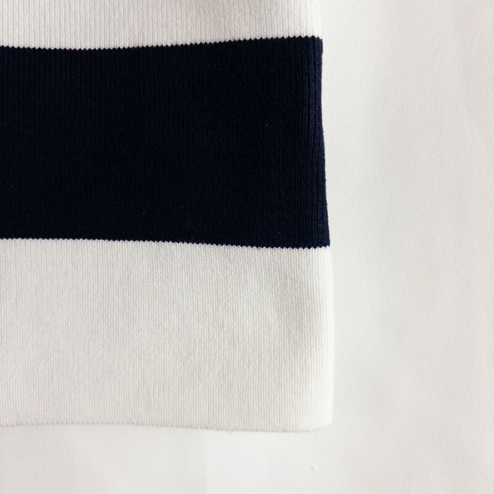 Dana Buchman vintage striped blue and white convertible tank top with drawstring and buttoned straps on clear hanger image 5