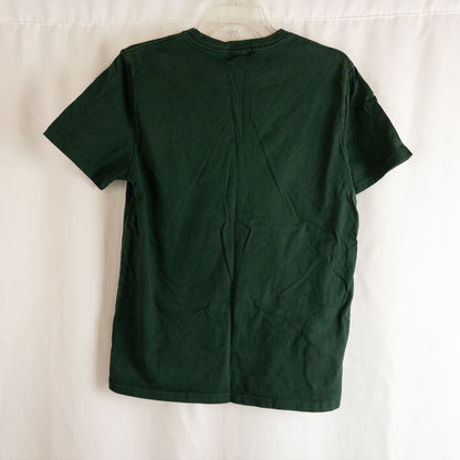 Polo by Ralph Lauren green and white rugby style t-shirt with embroidered polo player logo image 4