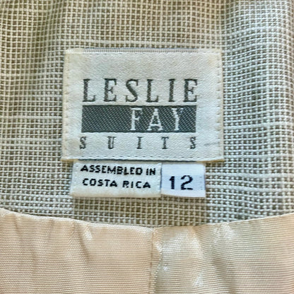 Leslie Fay Suits Vintage Gray Checkered Jacket Blazer Womens 8 Medium