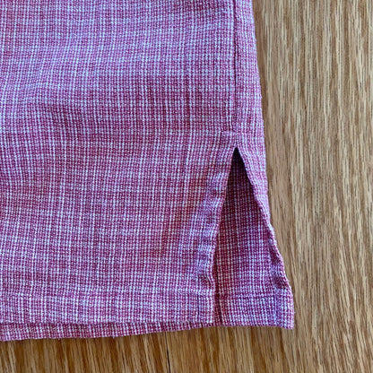 Koret Vintage Red Gingham Beaded Embroidered Button-up Shirt Womens Large