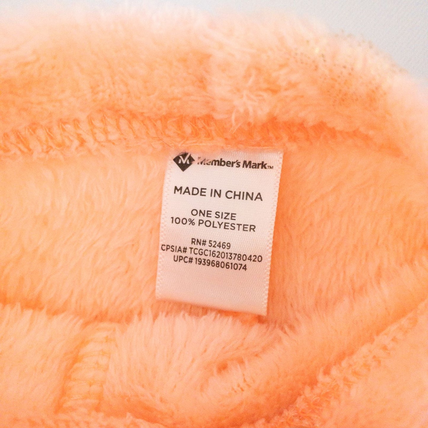 Members Mark pink and white fleece unicorn doll outfit including top with unicorn face and matching pink pants image 6
