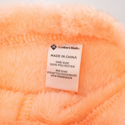 Members Mark pink and white fleece unicorn doll outfit including top with unicorn face and matching pink pants image 6