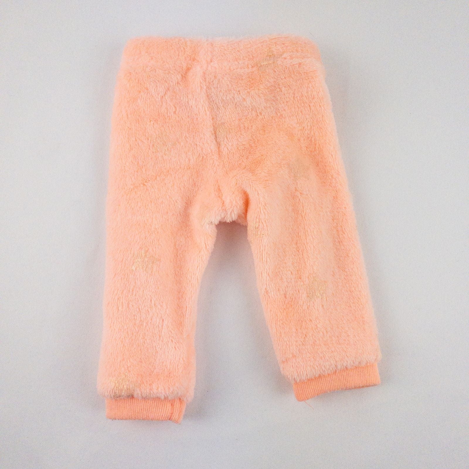 Members Mark pink and white fleece unicorn doll outfit including top with unicorn face and matching pink pants image 5