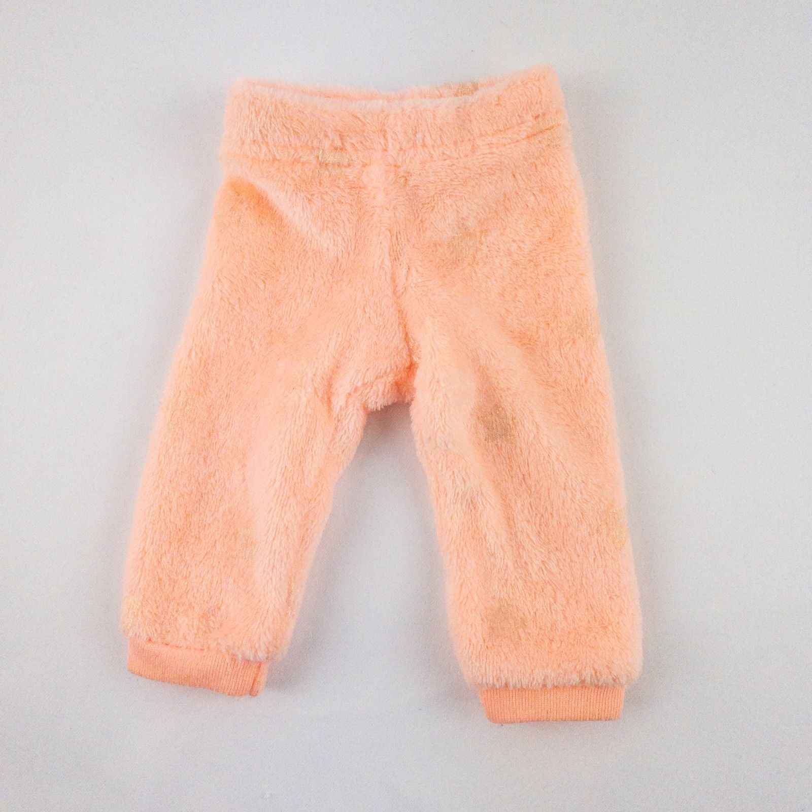 Members Mark pink and white fleece unicorn doll outfit including top with unicorn face and matching pink pants image 4