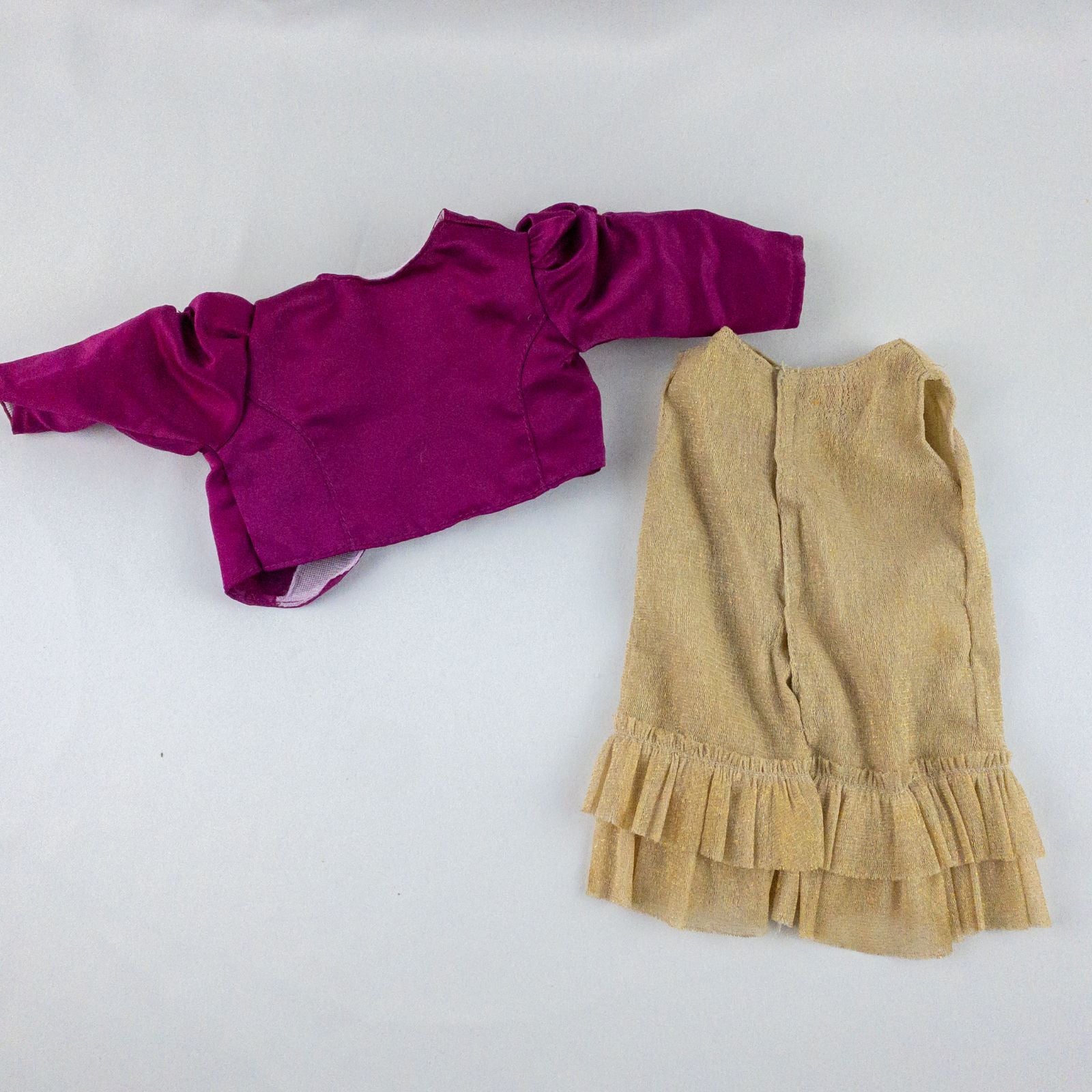 Lot of 13 Battat Our Generation doll clothing shoes and accessories in multiple colors including purple, red, gold, and blue image 12