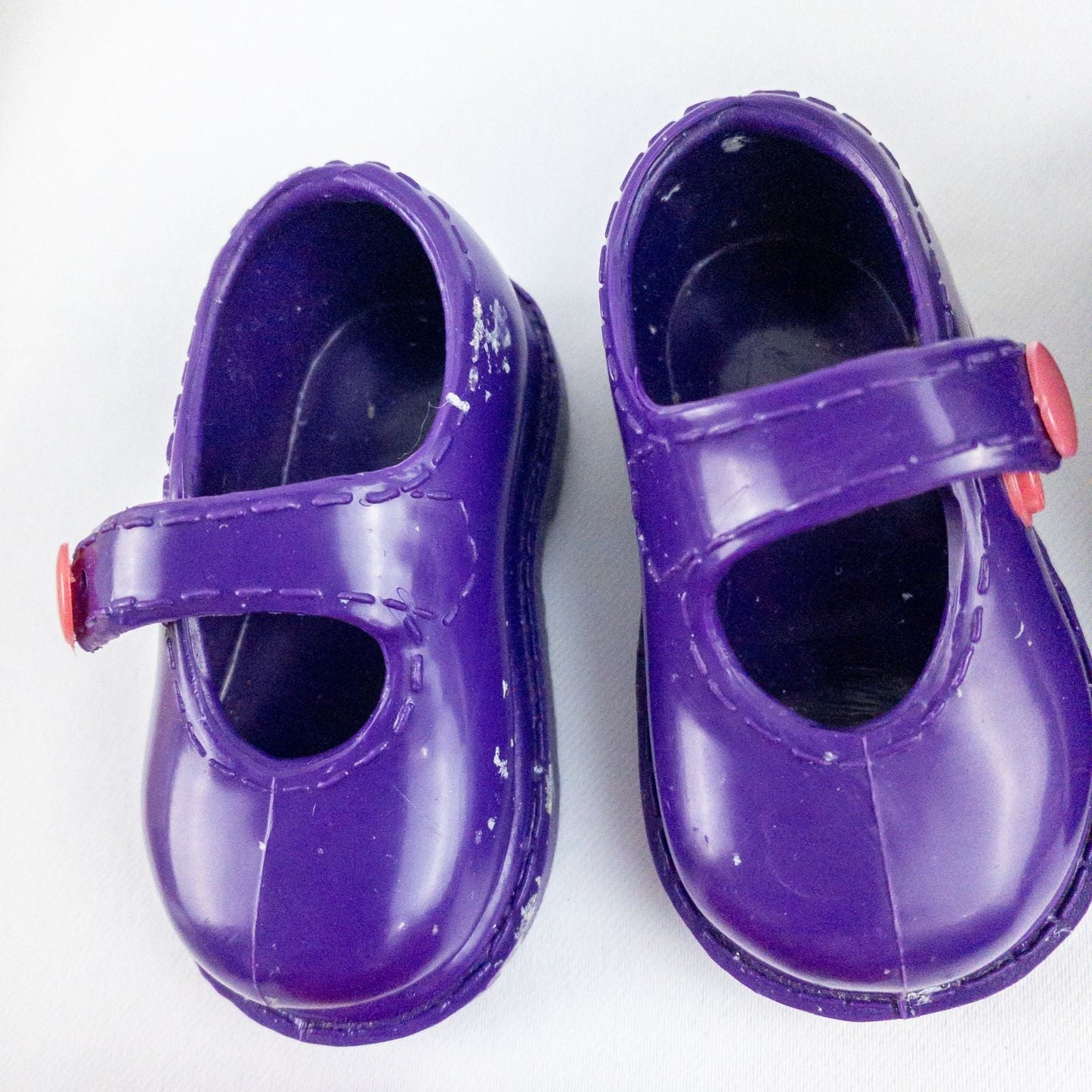 Lot of 13 Battat Our Generation doll clothing shoes and accessories in multiple colors including purple, red, gold, and blue image 3