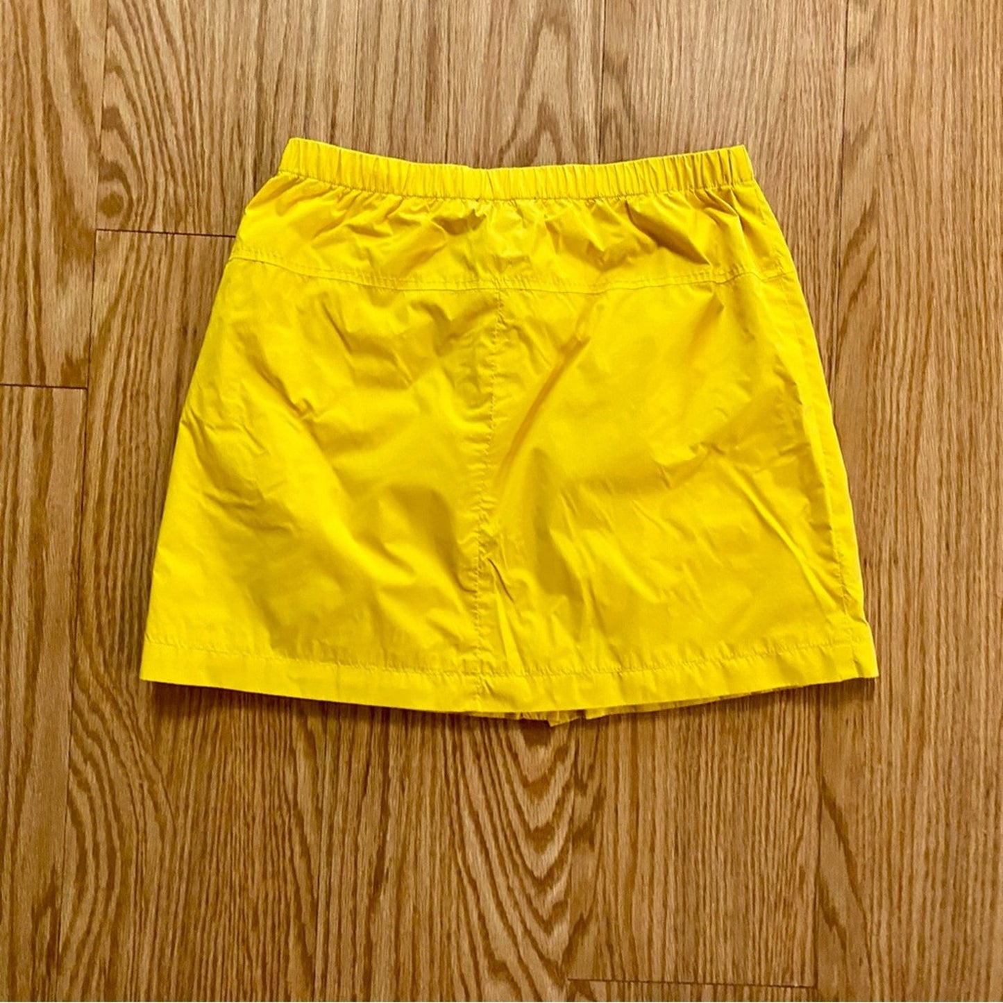 Forever 21 Yellow Raincoat Mini Skirt Y2K Style Womens Medium