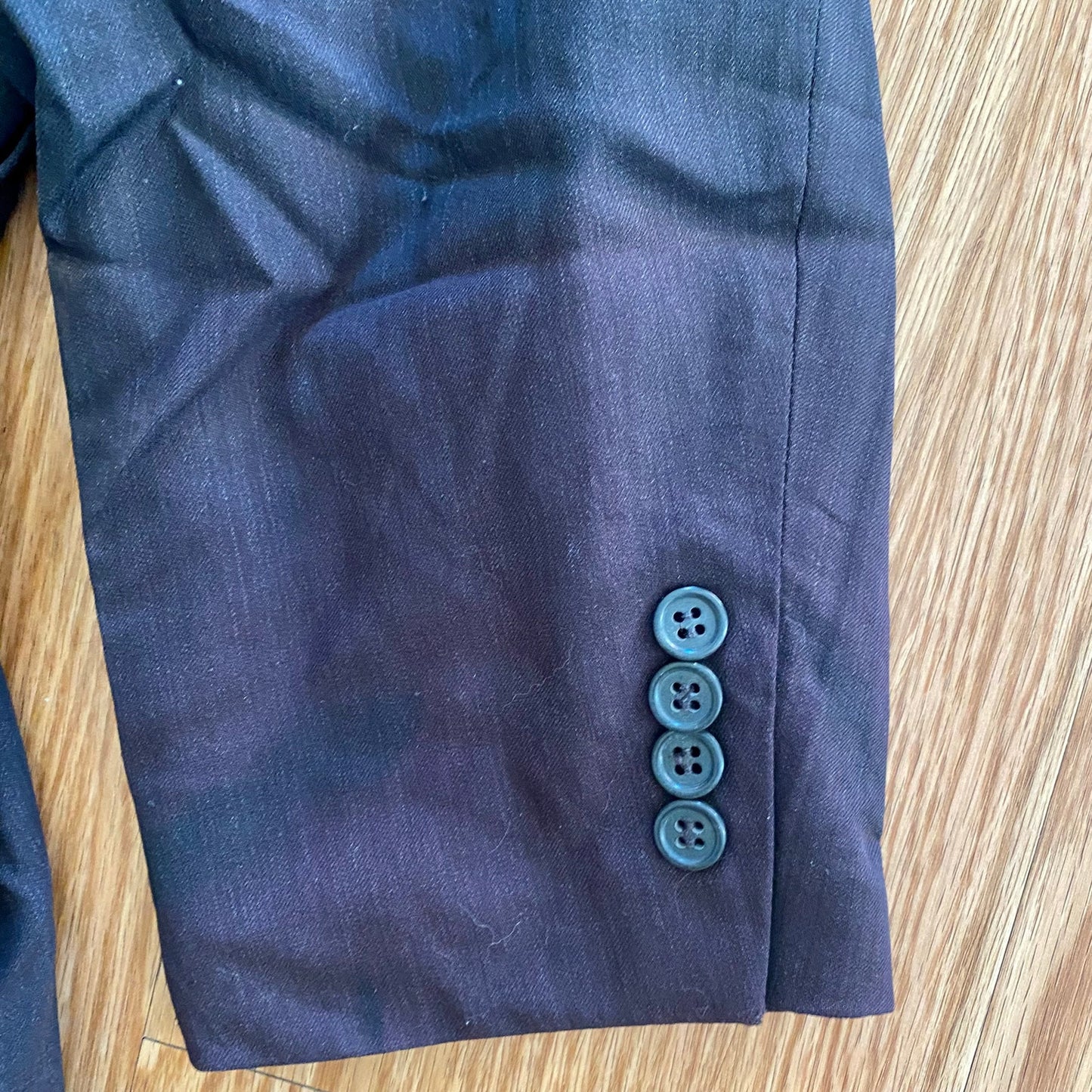 Joseph & Fiess Comfort Stretch Black Wool Suit Jacket Blazer Mens 42 Regular