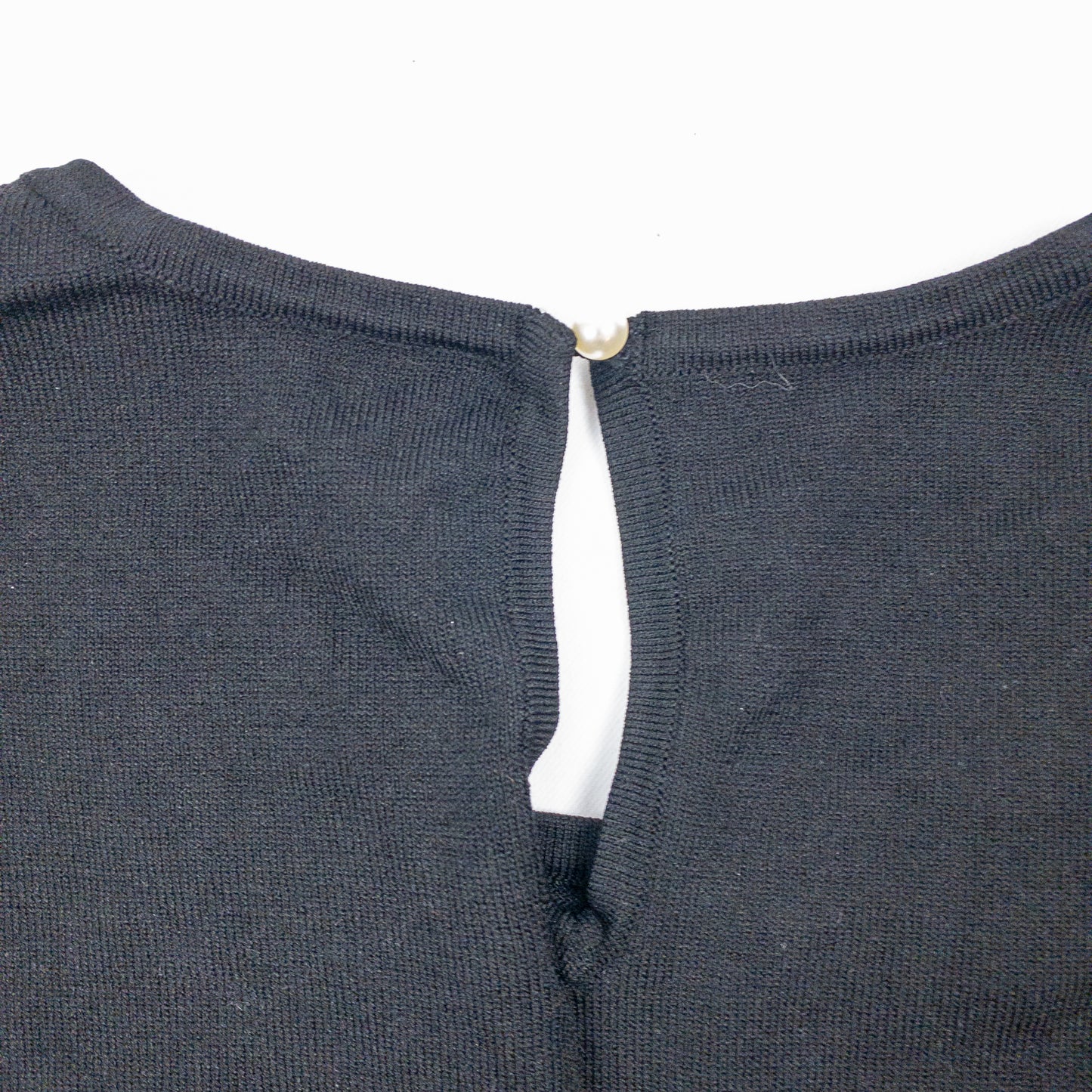 White House Black Market Black Embellished Beaded Sweater Womens Small