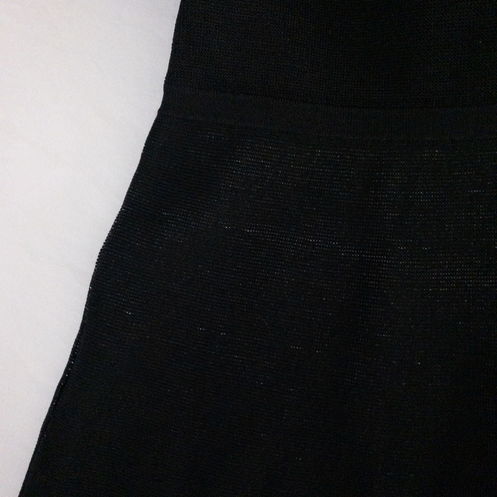 Jessica Simpson black knit fit and flare dress with short sleeves and flared skirt image 6