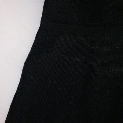 Jessica Simpson black knit fit and flare dress with short sleeves and flared skirt image 6