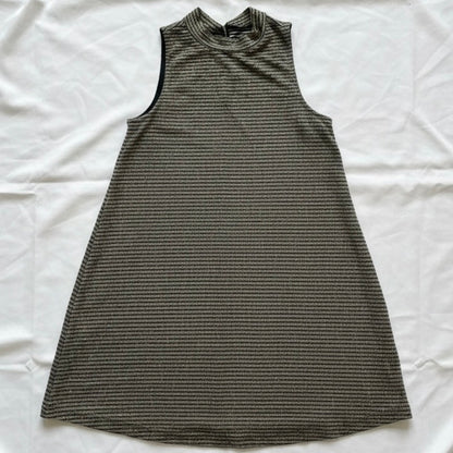 Everly Gold Metallic Stripe Mini Shift Dress Womens Small