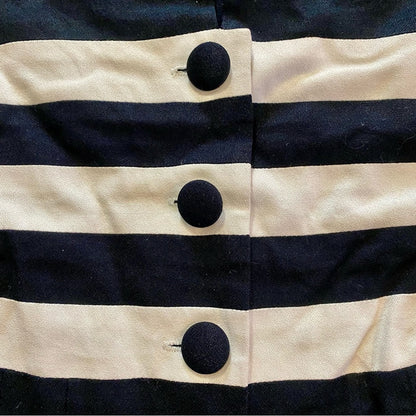 Lori Snyder Dani Max Vintage Black Striped Blazer Jacket Womens Medium / Large