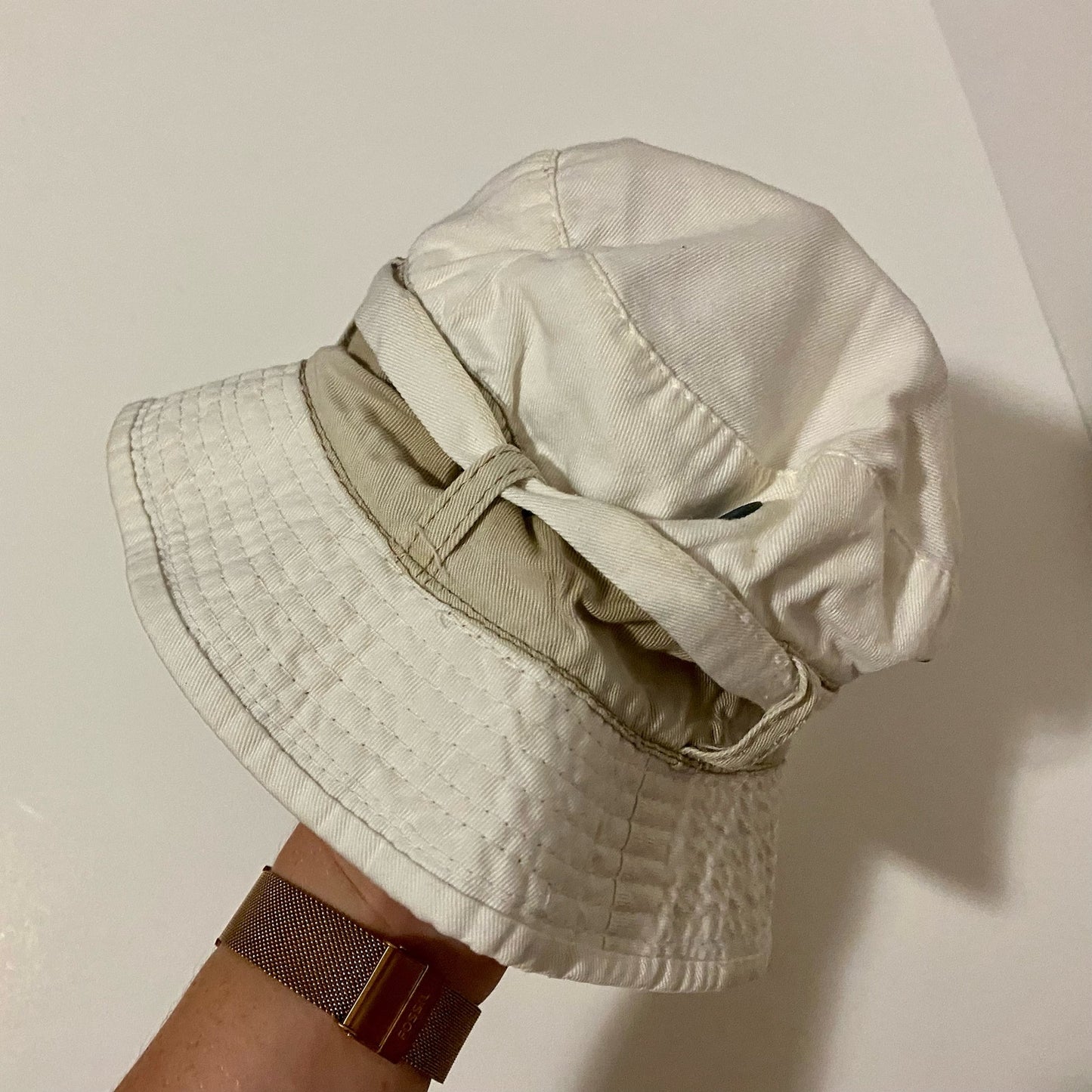 Totes Y2K White Bucket Hat Water Sport Hat Unisex One Size
