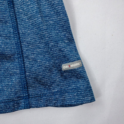 Danskin Blue Quarter Zip Jacket Semi Fitted Pullover Womens Small