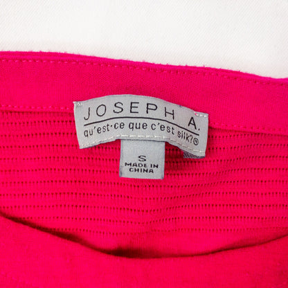 Joseph A Pink Ruffle Maximalist Blouse Top Womens Small