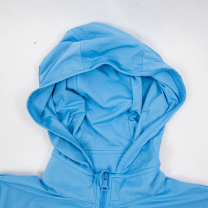 GFore Athletic Golf Blue Zip Up Hooded Jacket Womens Small