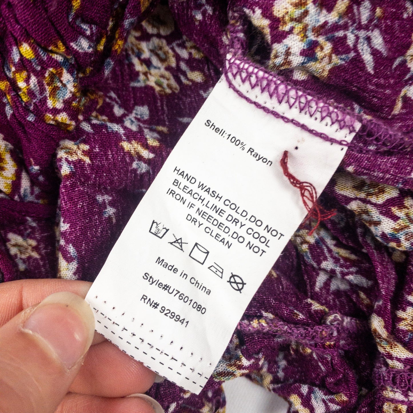 Suzanne Betro Purple Floral Boho Peasant Blouse Womens Large
