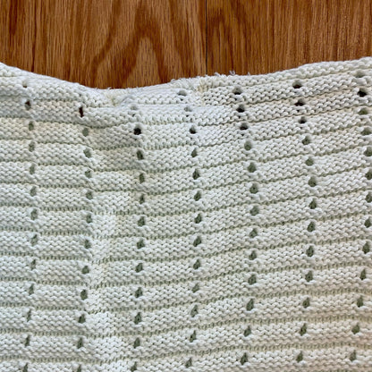 Worlds Apart White Minimalist Knit Sweater Womens Small