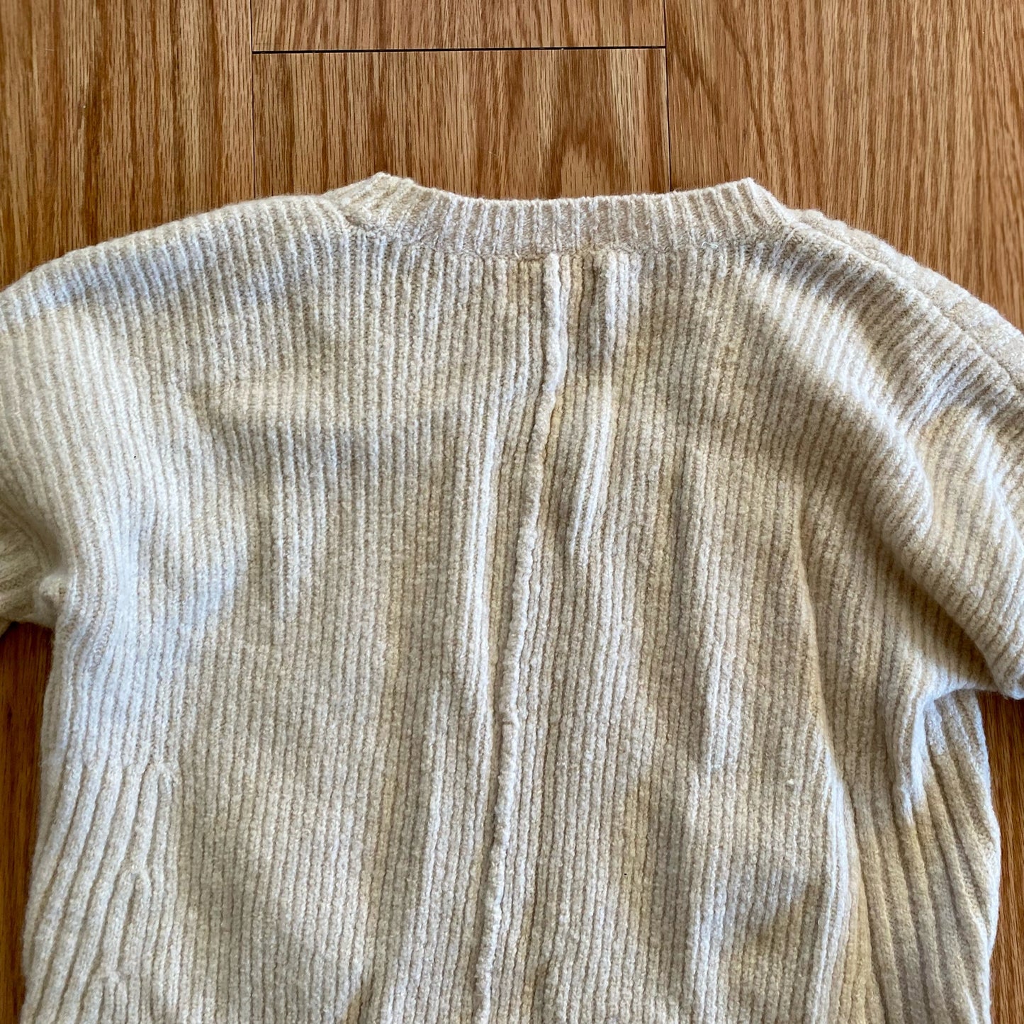 Abercrombie & Fitch Wool Tan Scoop Neck Sweater Top Womens Small
