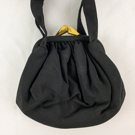 J. R. Julius Resnick Vintage Black Purse Bag Satin Coin Purse Womens One Size