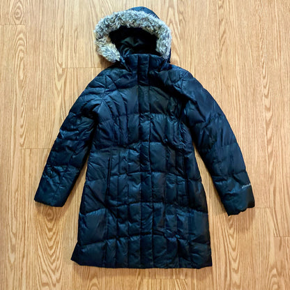 Eddie Bauer Goose Down Ski Lodge Puffer Parka Jacket Coat Womens Small