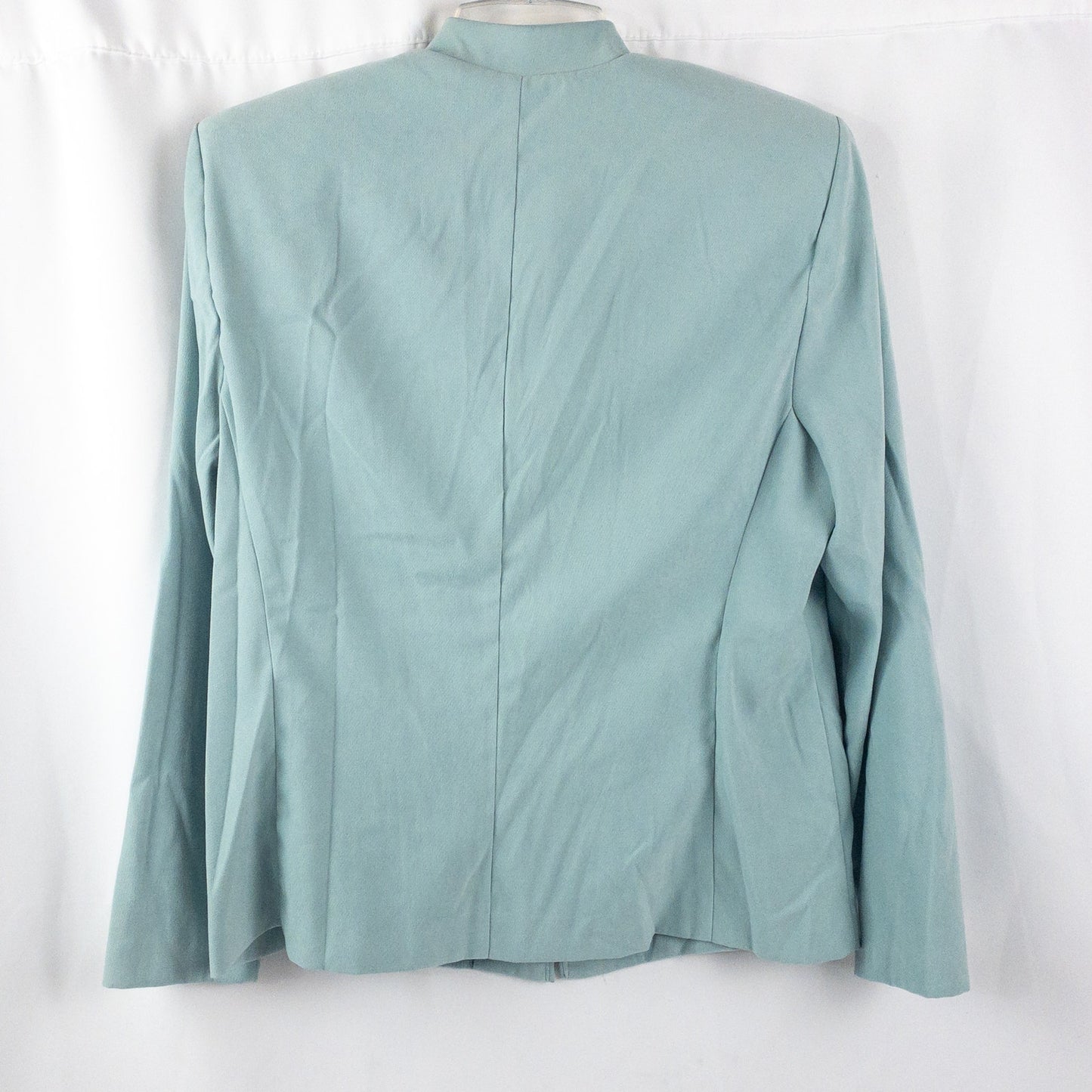 Miss Dorby Pastel Blue Faux Suede Jacket & Tank Set Womens 8 Medium