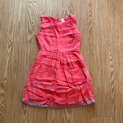 Esley Sleeveless Pink Abstract A-Line Mini Dress Womens Medium