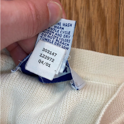Old Navy Vintage Y2k Beige Striped Sweatshirt Womens XLarge