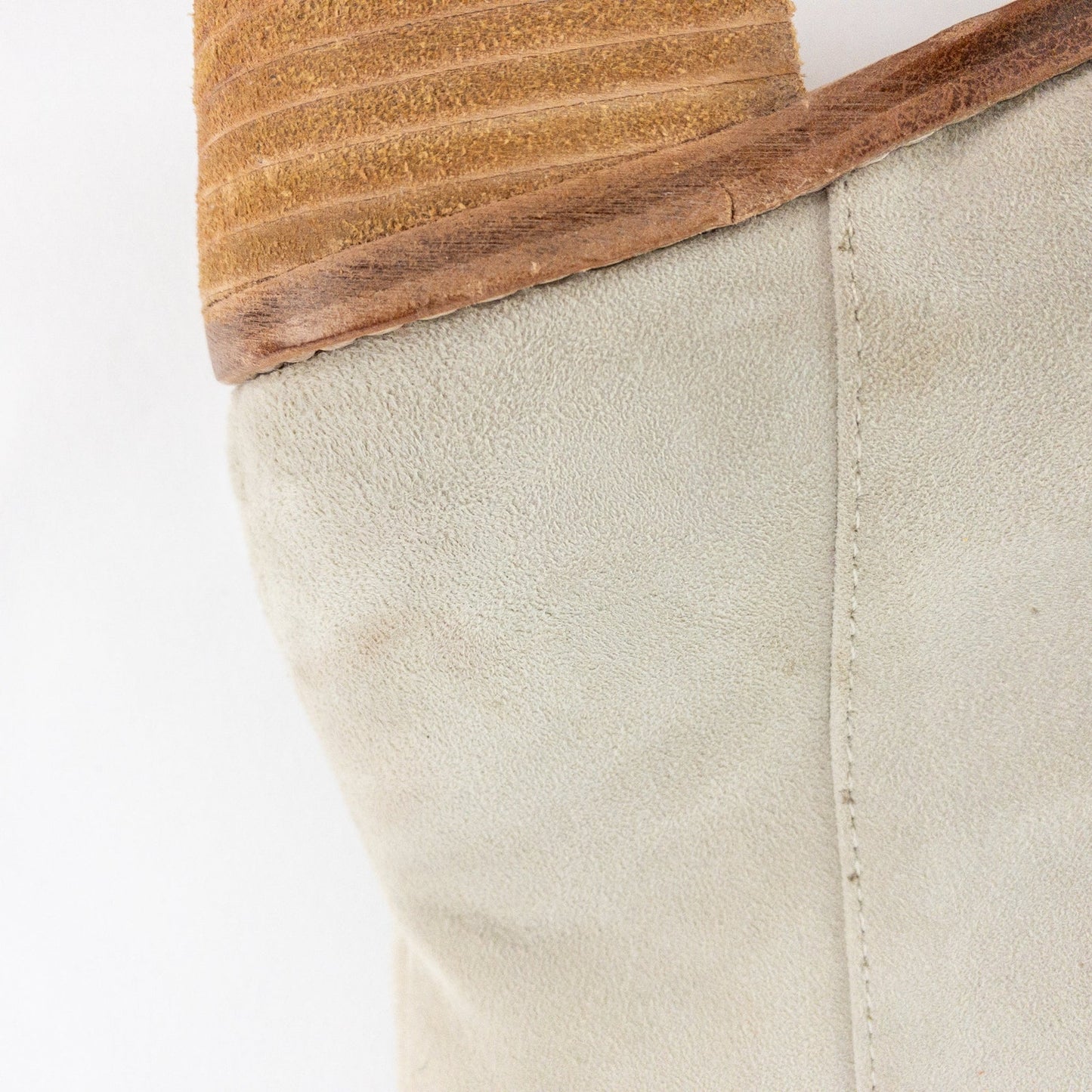Anthropologie Matiko Mylvia Tan Suede Front Zip Ankle Boots Womens 6