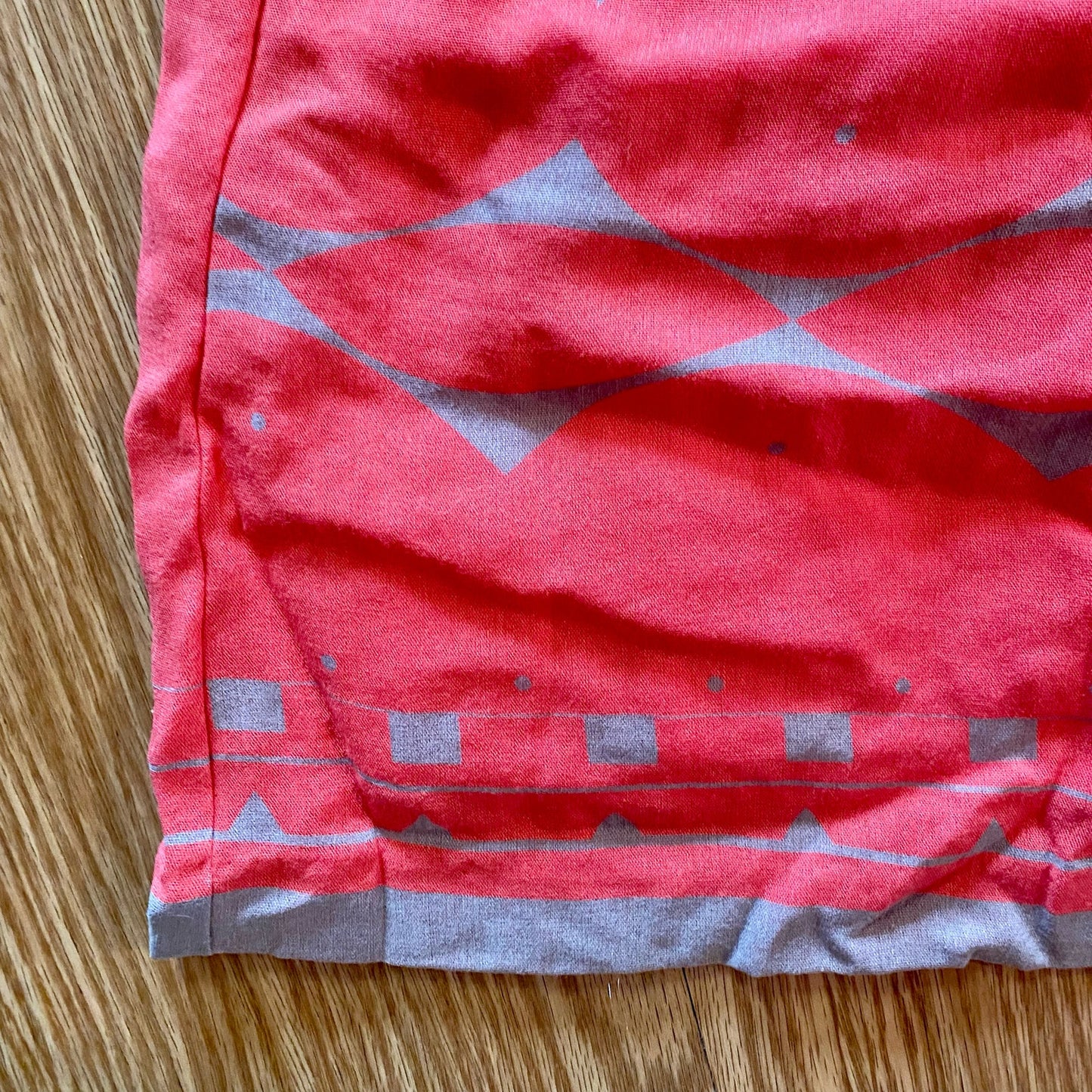 Esley Sleeveless Pink Abstract A-Line Mini Dress Womens Medium
