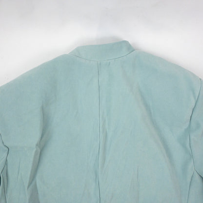 Miss Dorby Pastel Blue Faux Suede Jacket & Tank Set Womens 8 Medium