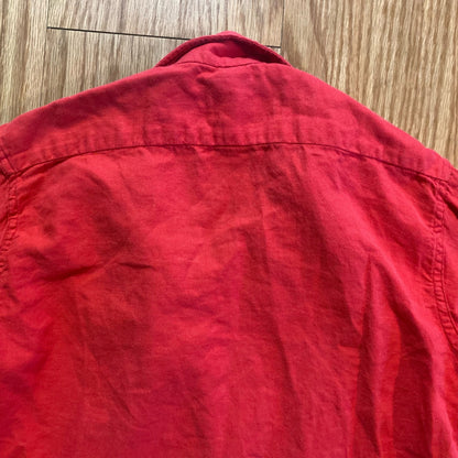 Aansworth Vintage Red Cotton Button-up Shirt Womens XSmall Small
